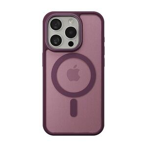 Insignia- Hard-Shell Bumper Case with MagSafe for iPhone 15 Pro Max - Maroon